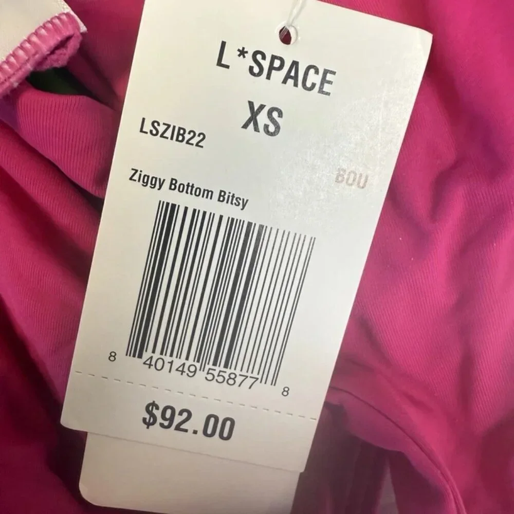 L Space Women’s Pink Bikini Bottom Size XS